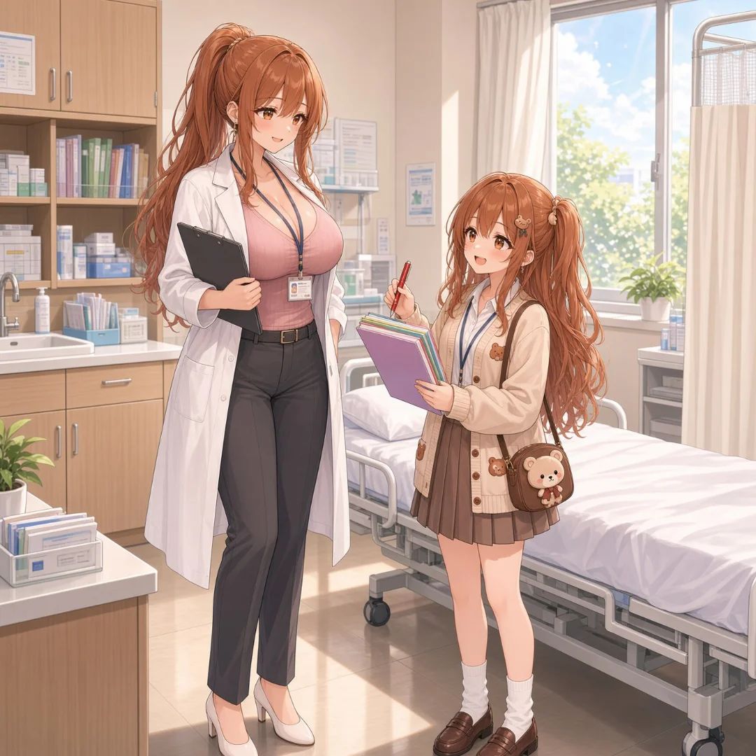 the teacher sisters Natsumi Takamori and Mizuno Takamori
